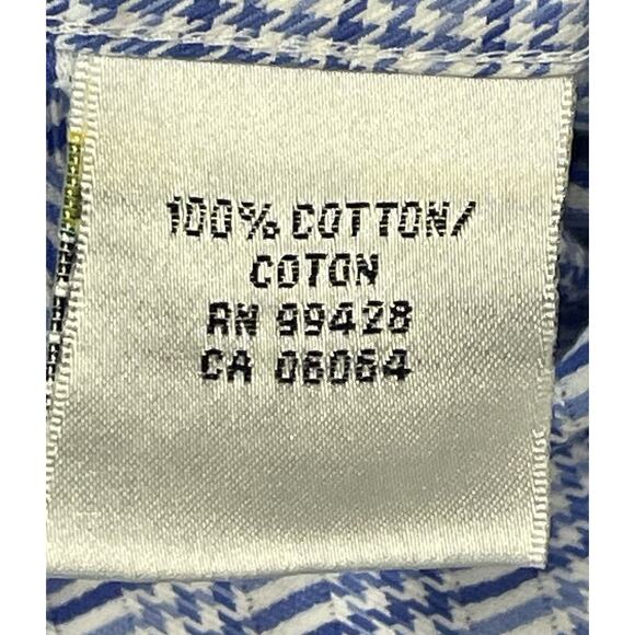 Bugatchi Uomo Shaped Fit Men Size Small Check Flip Cuffs Long Sleeve Dress Shirt - Picture 11 of 12